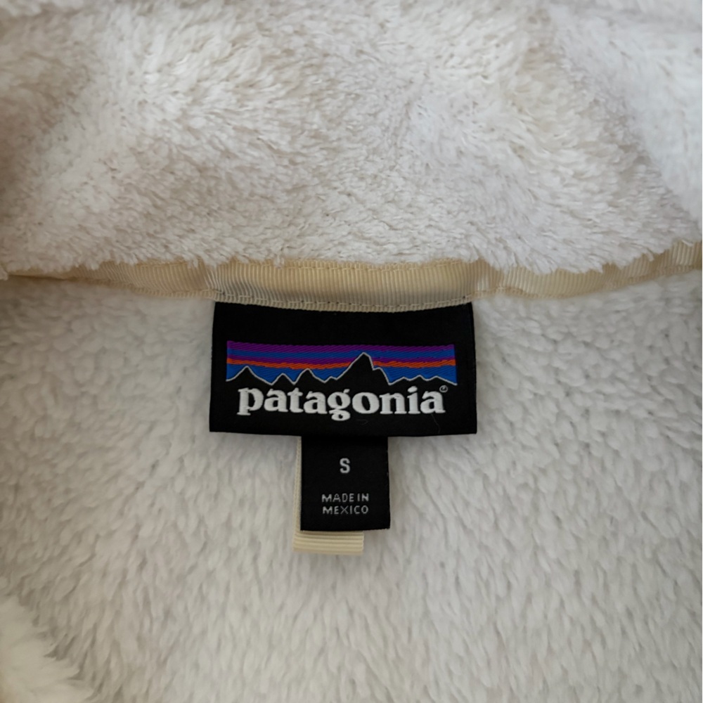 Patagonia Sweater Fleece Women’s Re-Tool Snap-T Pullover size Small Ivory - Picture 9 of 13